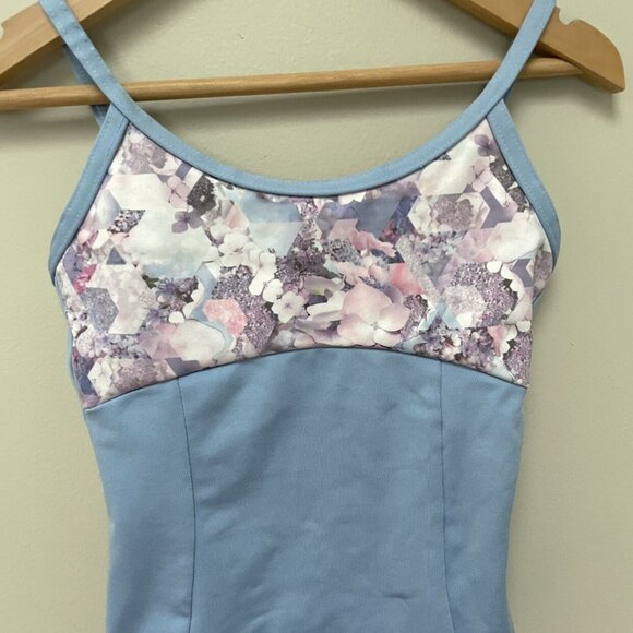 Blue Floral Leotard - Picture 3 of 6
